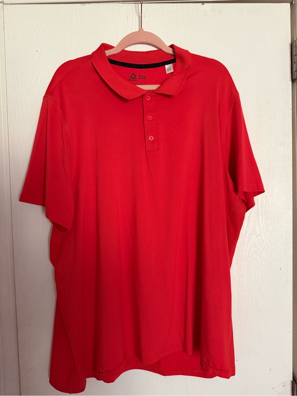 2XL Red Performance Polo Shirt - Reebok